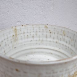 Keramik Krukke Cylinder Hvid