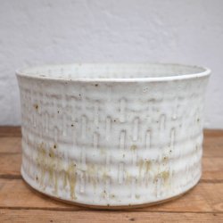 Keramik Krukke Cylinder Hvid