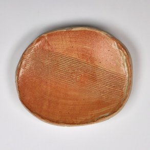 Sidetallerken Rustfarvet