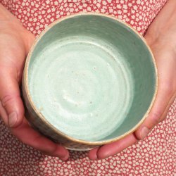 Keramik Krukke Cylinder Turkis