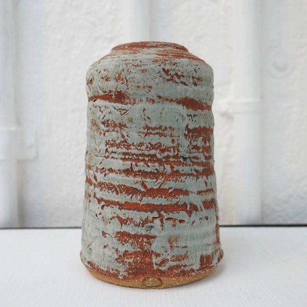 Keramik Vase Bl/Rust