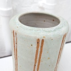 Vase Lys Tyrkis m. Linjer