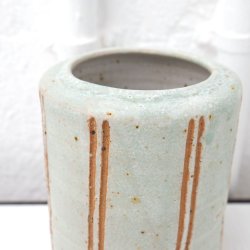 Vase Lys Tyrkis m. Linjer