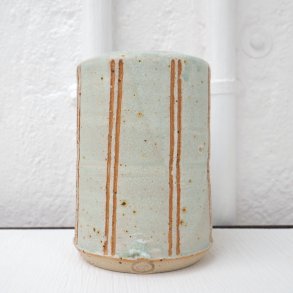 Vase Lys Tyrkis m. Linjer