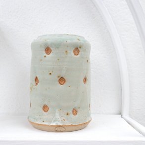 Vase Lys Turkis m. Rombe M�nster