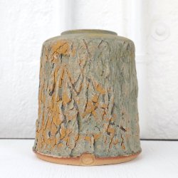 Keramik Vase Grn Rustik