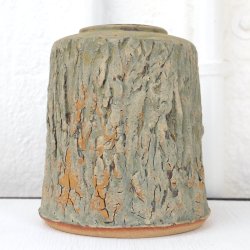 Keramik Vase Grn Rustik