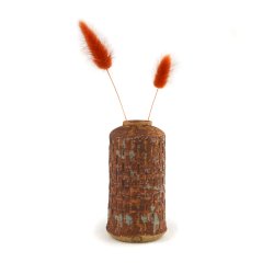 Vase Rust Bl/Gr