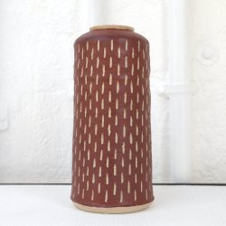 Vase m. Rdlersbegitning