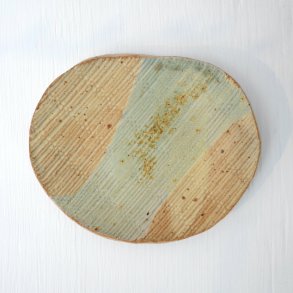 Sidetallerken - Lille - Gr�n og lys gul